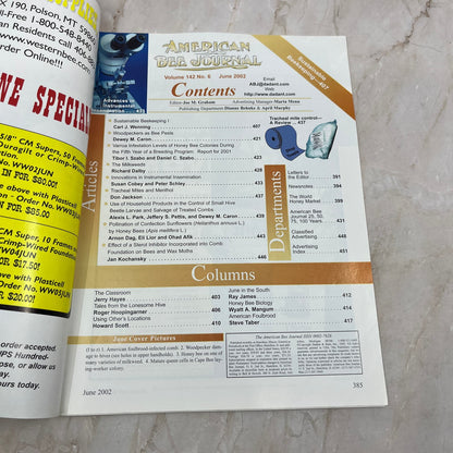 2002 June American Bee Journal Magazine Bees Beekeeping Honey M7