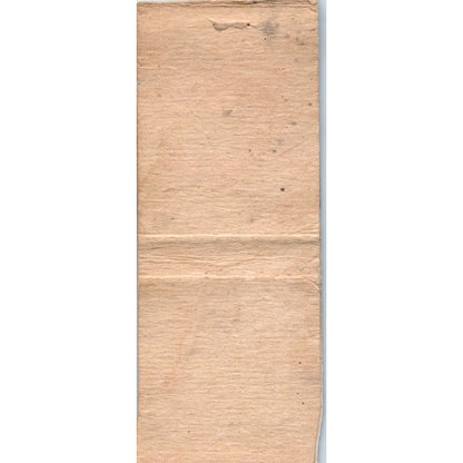 Wisconsin Gasket and Manufacturing Company Vintage Matchbook Cover SD4-Y17