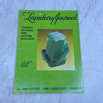 1245 Gram Carnaiba Emerald Crystal - Lapidary Journal Magazine - Sep 1970 M26