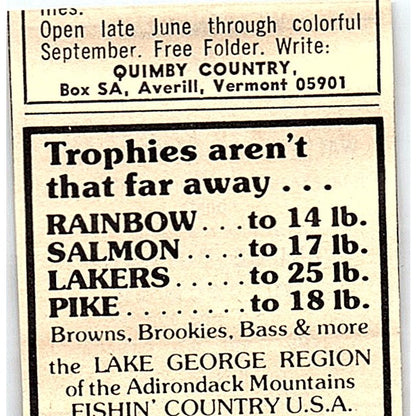 Wetetnagami Lake Senneterre PQ Bruce Duplain Air Fecteau Canada 1977 Ad AF6-M3