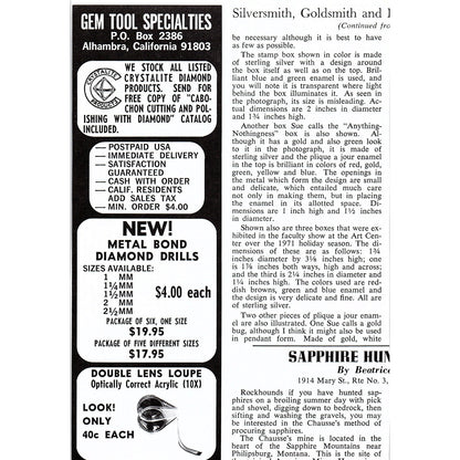 Treasure Valley Rock and Gem Club Thunderegg Days Nyssa Oregon 1972 Ad AF8-2