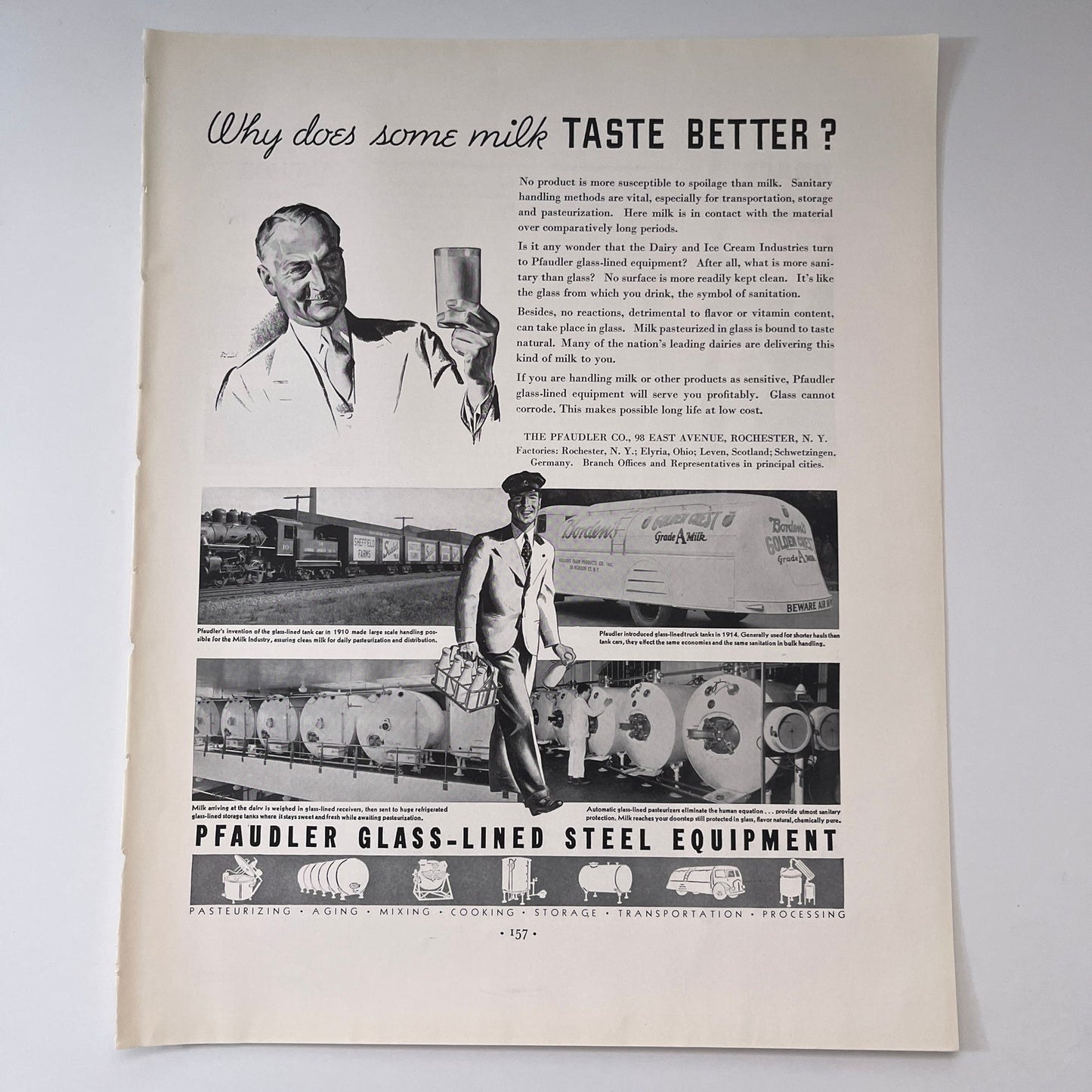 The Pfaudler Co Glass-Lined Steel Equipment Elyria OH 1935 Ad V1-4