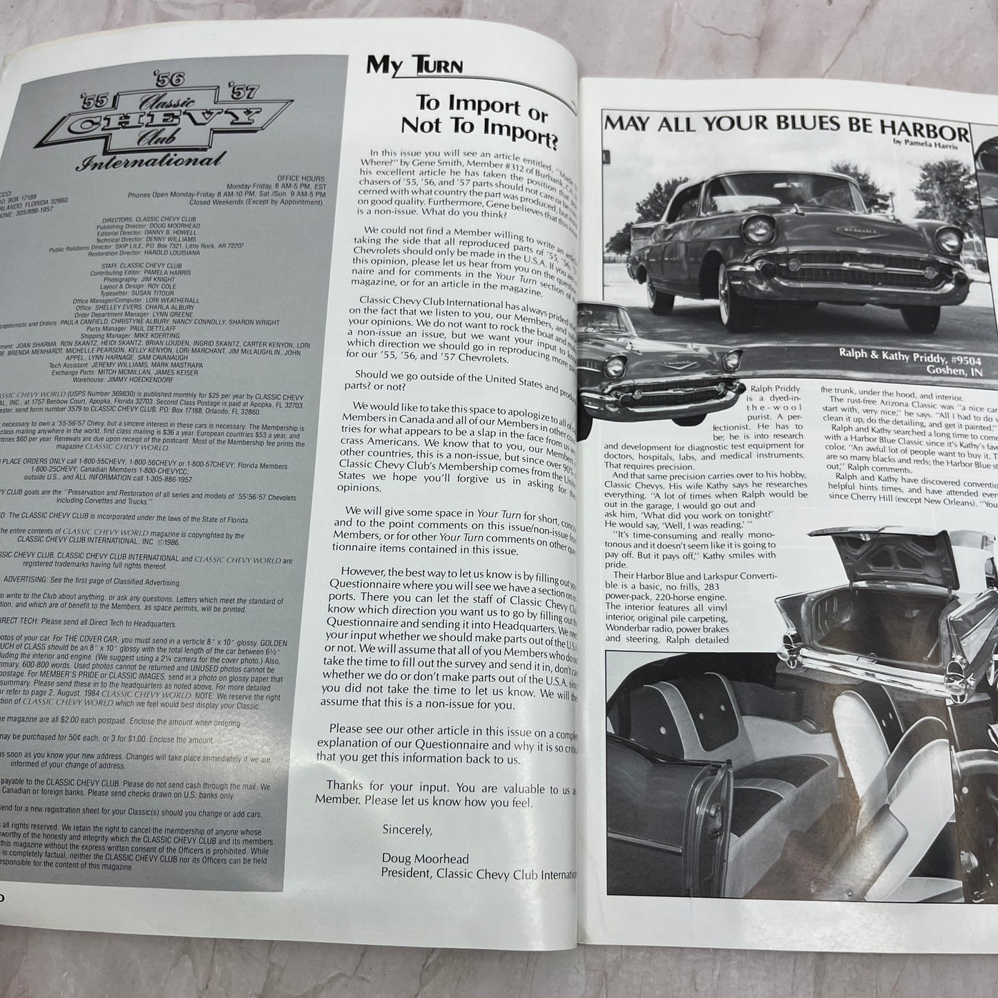 Sedan Side Glass Installation - '55, '56, '57 Classic Chevy World Oct 1986 M31