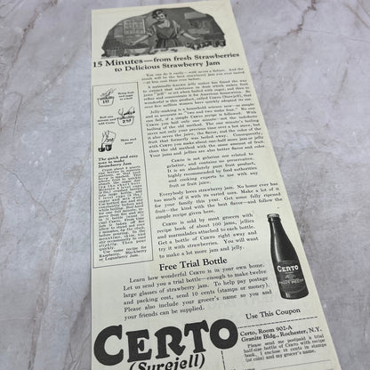 Certo Surejell Douglas Pectin Co Rochester NY 1924 Magazine Ad FL6-11