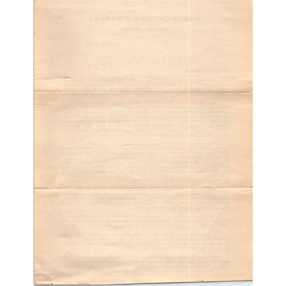 1929 Monarch Lead Company Chloride Arizona Letter to Stockholders D23