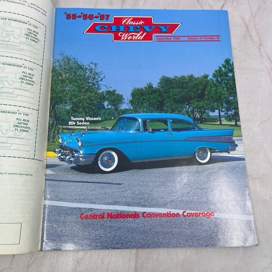 Tommy Vinson Sedan - '55, '56, '57 Classic Chevy World Magazine - Sep 1988 M31
