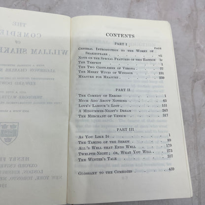1912 The Comedies of William Shakespeare Henry Frowde Oxford Press TG8-B5