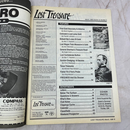1988 March - Lost Treasure Magazine - Treasure Hunting Gold Prospecting M15
