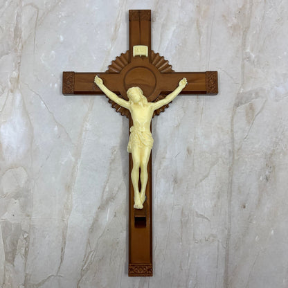 Vintage MCM Celluloid Crucifix Jesus on Cross 8x4.5 TD5