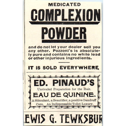 Judge's Library Magazine Fun Contrasts 1893 Judge Magazine Ad AB9-J