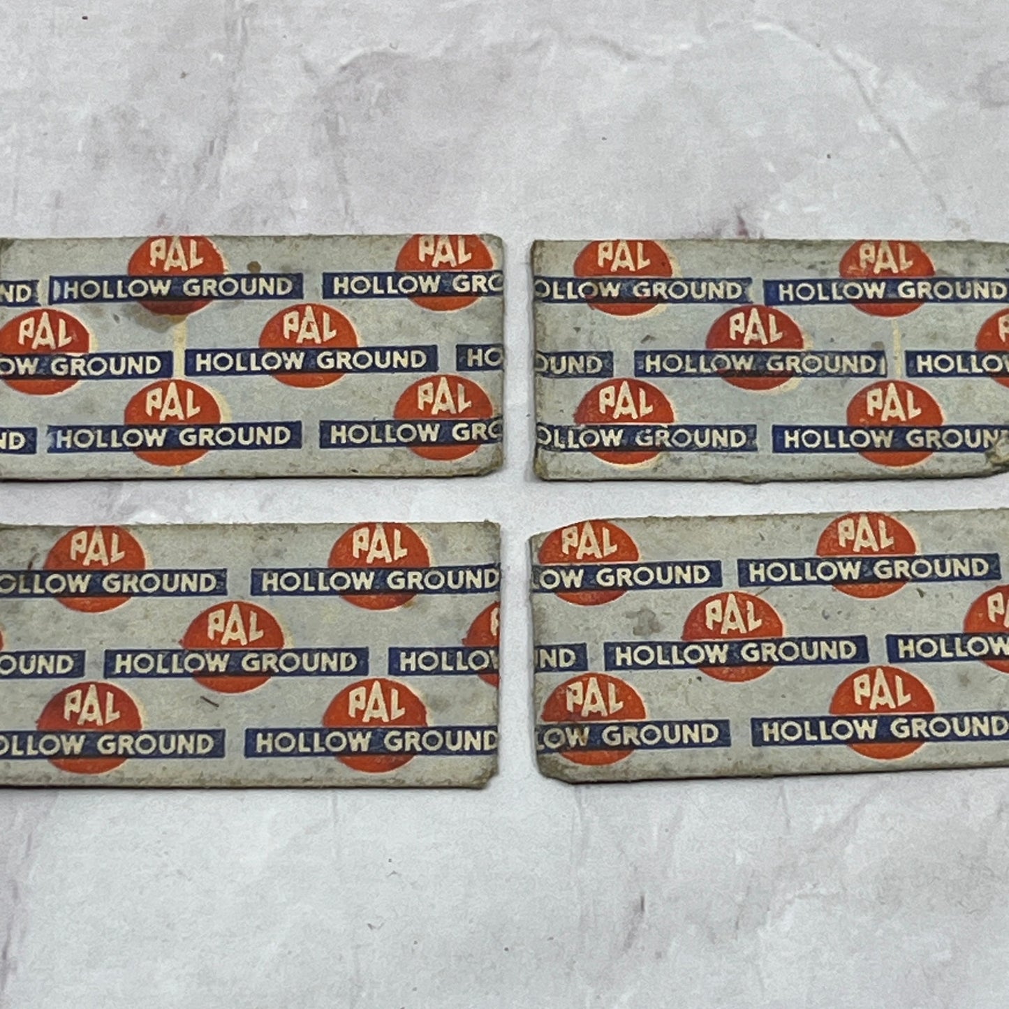 Vintage Pal Blade Company Hollow Ground Razor Blade NOS Set of 4 SB7