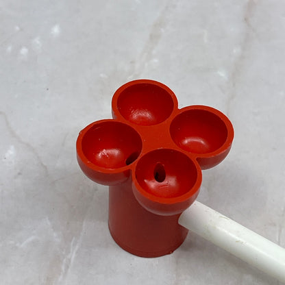 1950’s Red and White Toy Celluloid Bubble Pipe for Blowing Bubbles SB8