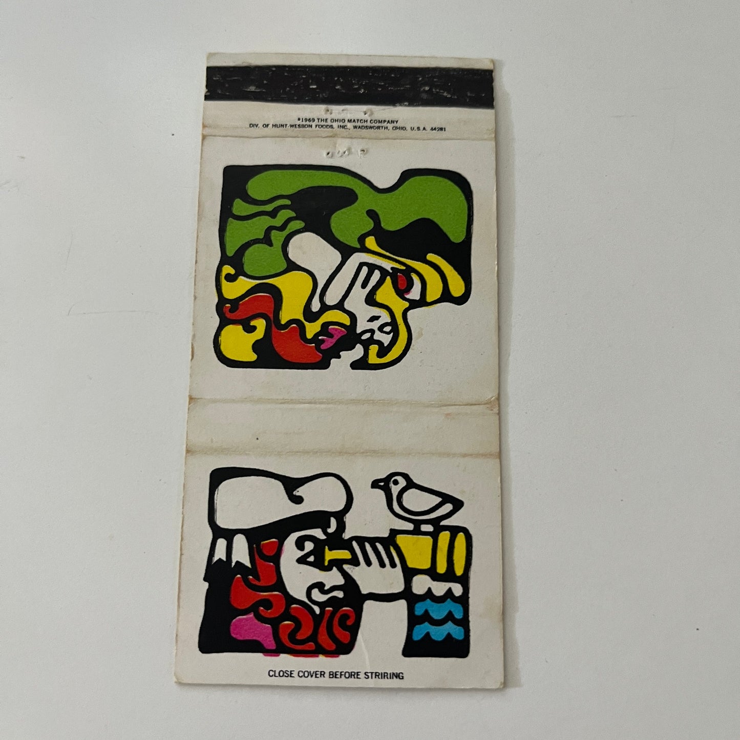 Sailor & Mermaid Peter Max Pop Art Vintage Matchbook Cover SC4-R8