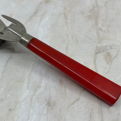 Vtg Red Bakelite Handled Pronged Cake Knife Pie Pastry Server 1930's TH5