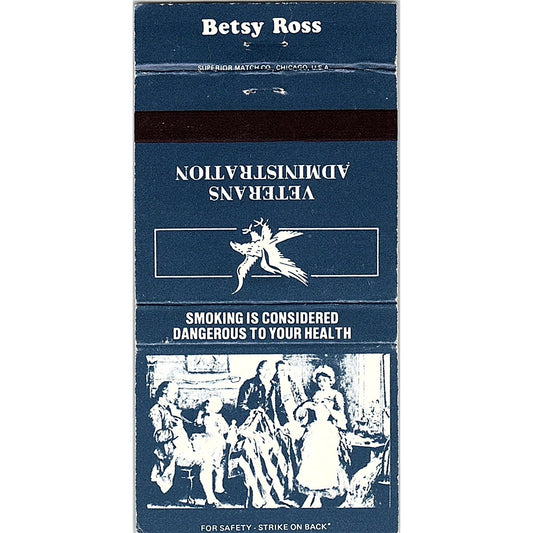 Betsy Ross Souvenir Veterans Administration Vintage Matchbook TB6-MB2-8