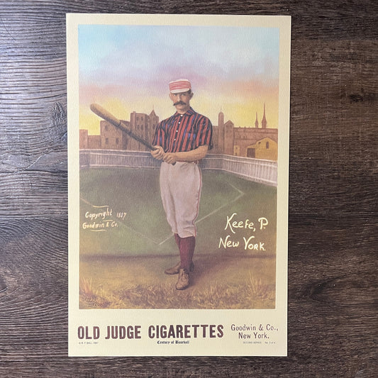 P. Keefe New York Old Judge Century of Baseball 1987 Poster V14-1