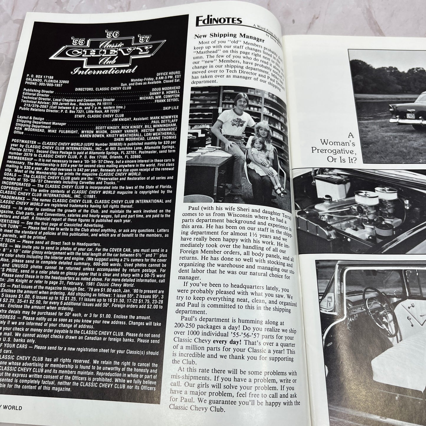 Patti Flynn 6 Poper - '55, '56, '57 Classic Chevy World Magazine - Sep 1981 M29