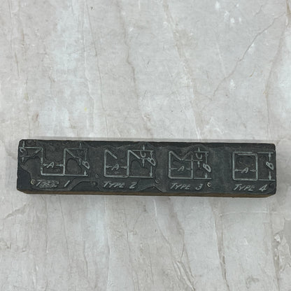 Diagram Schematics - Vintage Letterpress Printers Block Plate TG8