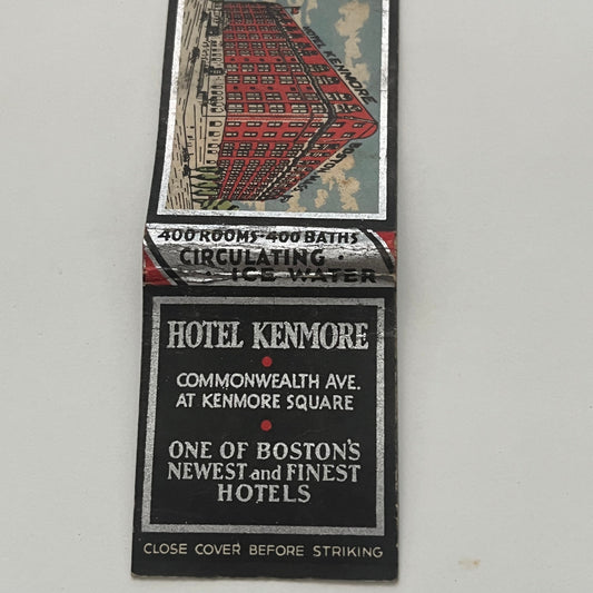 Hotel Kenmore Boston MA Vintage Matchbook Cover TB8-MB2-2