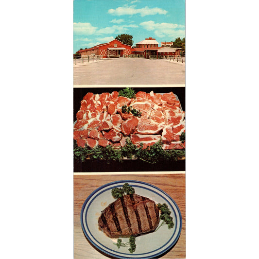 Vintage Bill Tassos Barn Door Restaurant San Antonio Texas Long Postcard TF4-BC