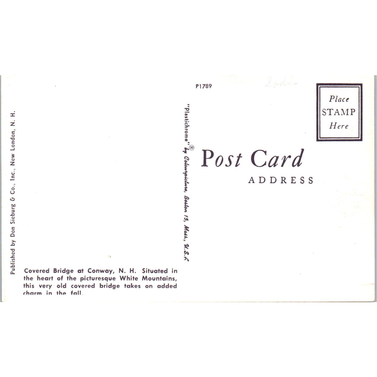 Blakely Coheelee Creek Chattahoochee River Georgia Covered Bridge Postcard PC7