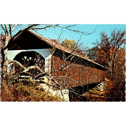 Covered Bridge at Lyme New Hampshire Covered Bridge Postcard PC1