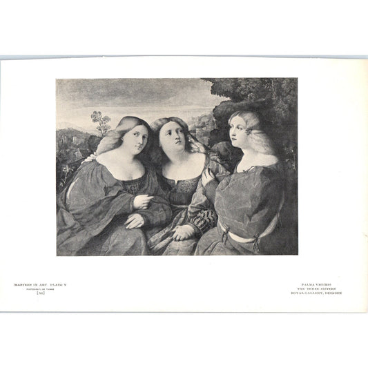The Three Sisters - Palma Vecchio c1905 Art Print D12