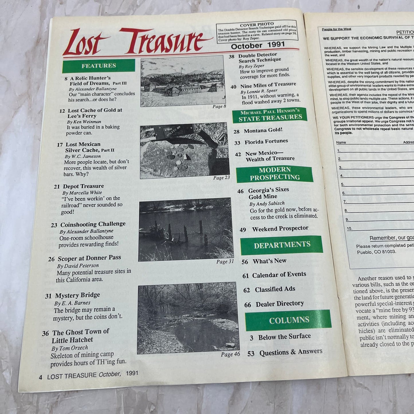 1991 Oct - Lost Treasure Magazine - Treasure Hunting Gold Prospecting M14