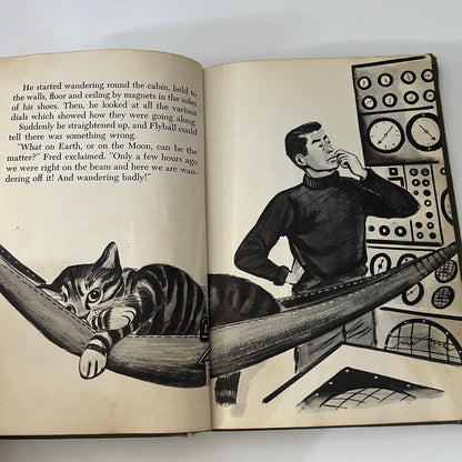 Vintage 1955 SPACE CAT Meets Mars by Ruthven Todd Hardcover Paul Galdone TK3