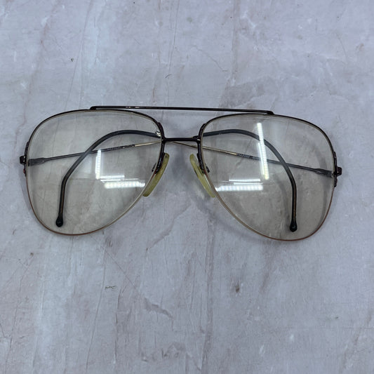 Retro Safilo Wire Half Rim Aviators 140 635 Glasses Eyeglasses Frames TH9-G3-5