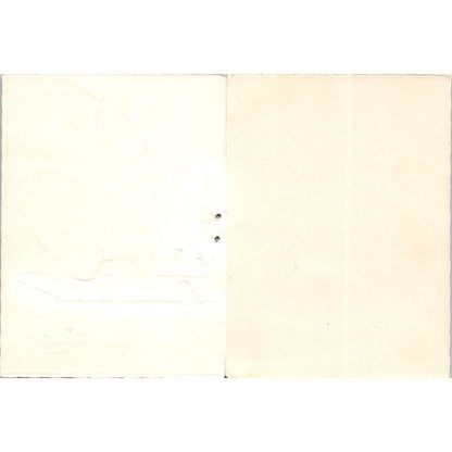 Antique Christmas Greeting Card White Horse 3.25x4.5" AF7-E11