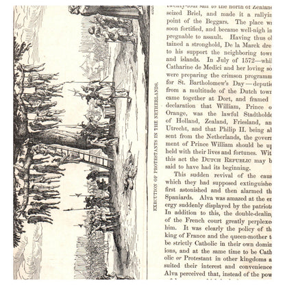 The Duke of Alva Deposes Duchess of Parma R. Ermish 1911 Engraving Print AF5-8