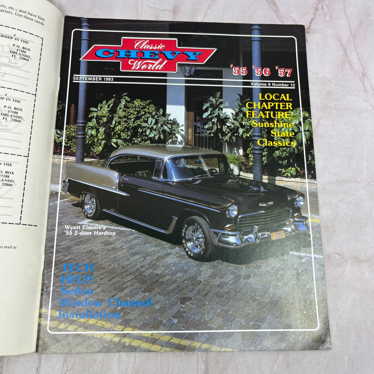 Sedan Window Channel - '55, '56, '57 Classic Chevy World Magazine - Sep 1983 M30
