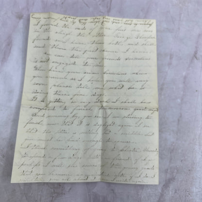1858 Handwritten Letter Monroe NY to Jennie A. Zabriskie Hackensack NJ TJ5-E2