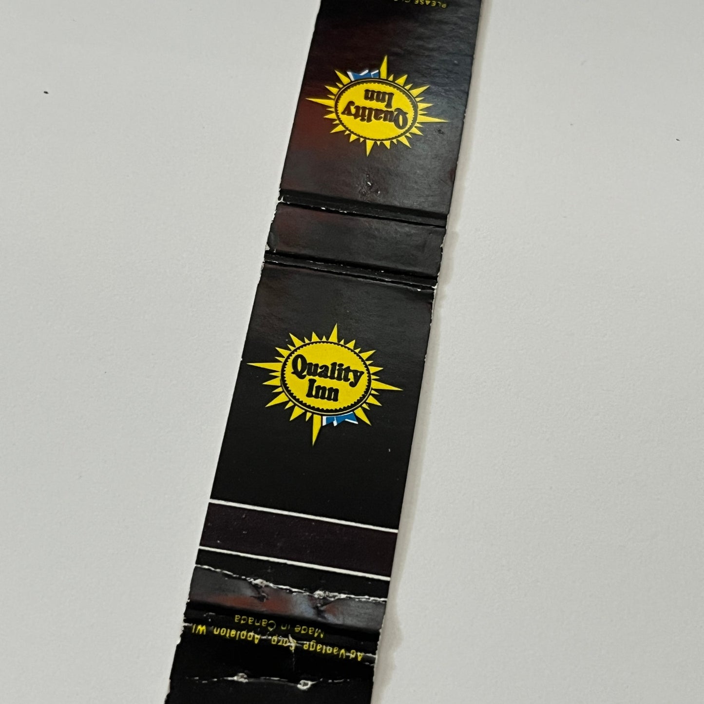 Quality Inn Straits Breeze St Ignace MI Vintage Matchbook Cover TB6-MB1-14