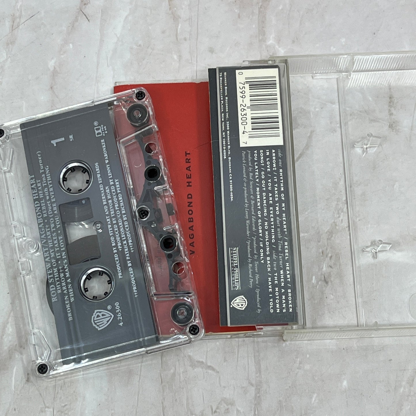 Rod Stewart Vagabond Heart Cassette Tape Ti5-CT3