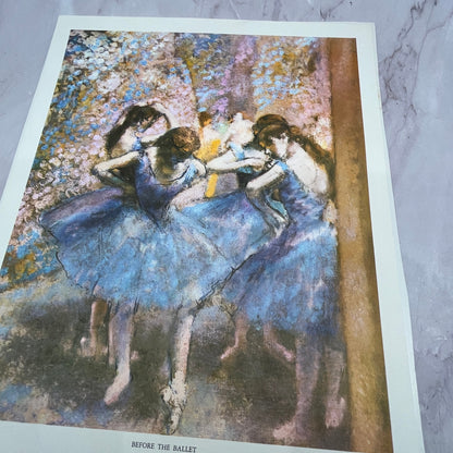 Before the Ballet Edgar Degas Lithograph 11x14" Art Print V22