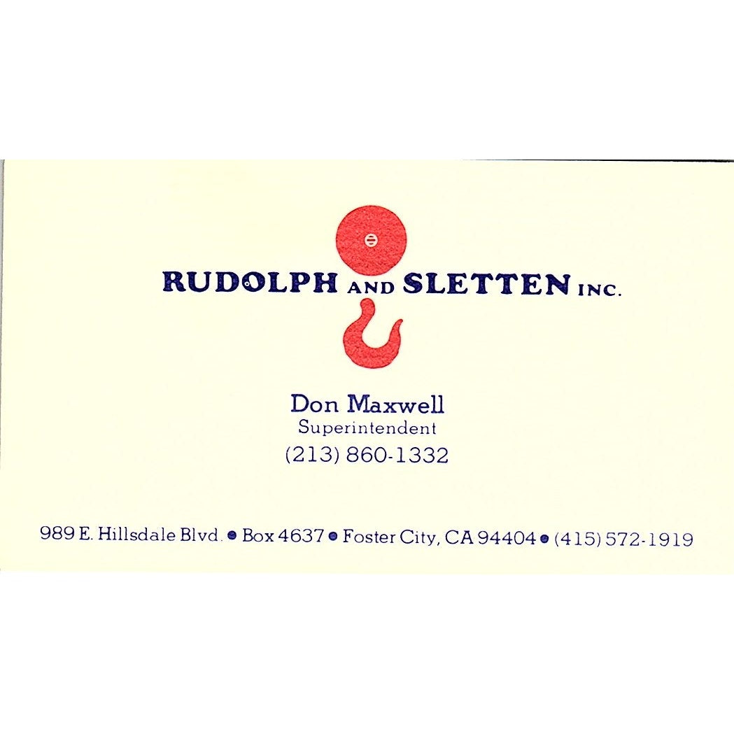 Chapman Construction Co Lakeside Oregon Vintage Business Card SD9-B3