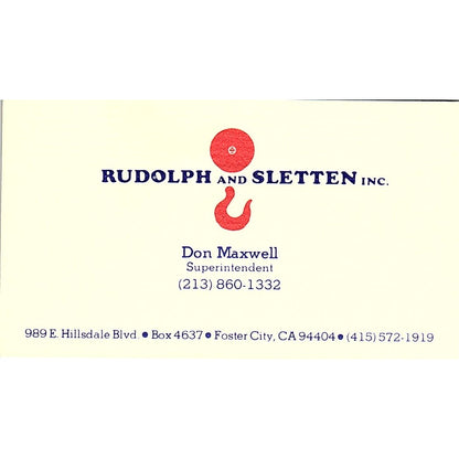 Chapman Construction Co Lakeside Oregon Vintage Business Card SD9-B3