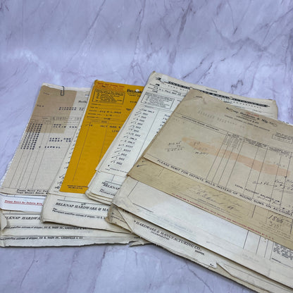 c1951 Huge Lot of Belknap Hardware & Mfg Co Louisville KY Billhead Invoices TC5