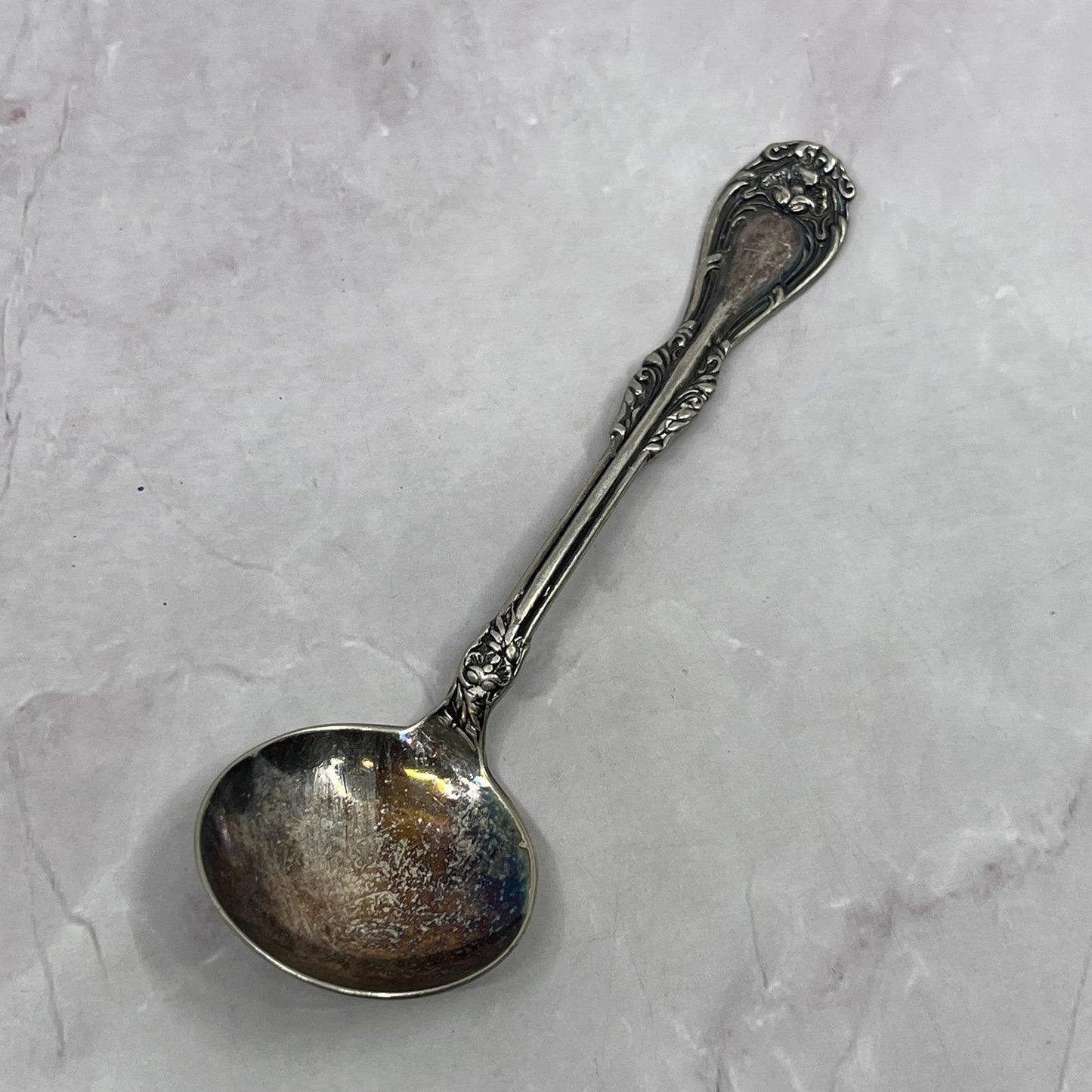 Wm Rogers Silverplate Hanover Sauce Spoon 5.5" Vintage Silverplate TC5-OS-11