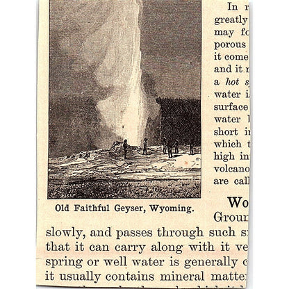 Rocks Worn by Wind-Blown Sand Colorado 2x3" 1901 Engraving AF6-M9