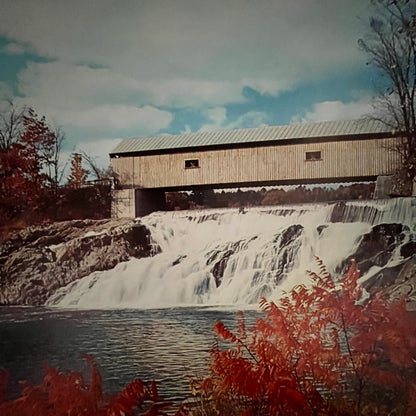 Covered Bridge, White River Junction, Vermont 12x16" Art Print FL1