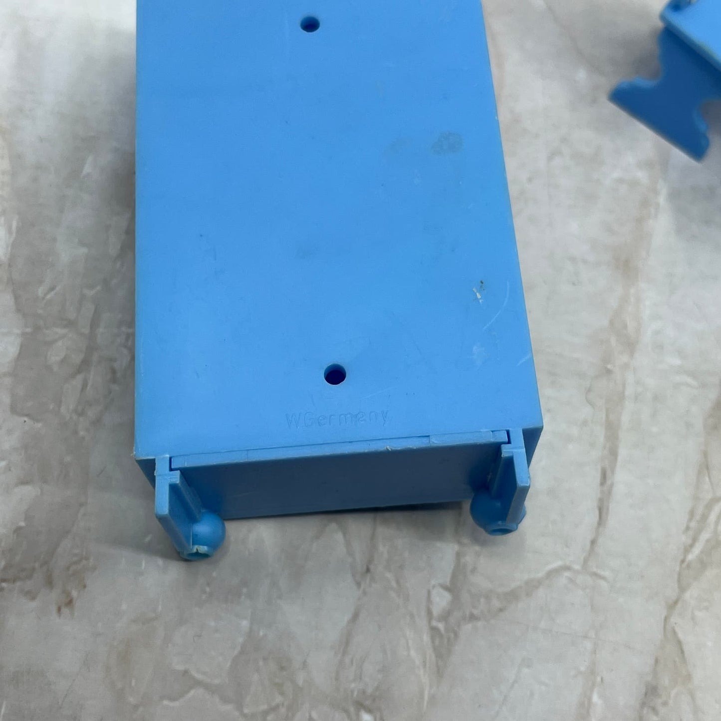 Vtg c1970 West Germany Jean Hofler Blue Dollhouse Furniture Set of 5 TE9