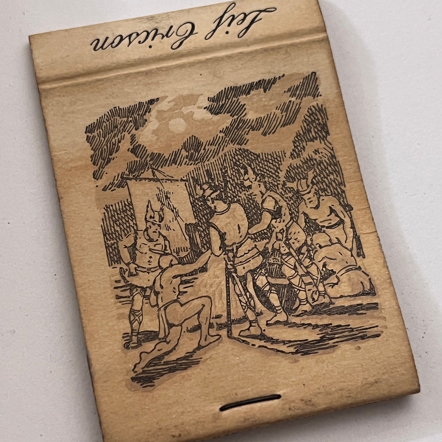 Leif Ericson Viking Ship Vintage Matchbook Cover TB8-MB-10