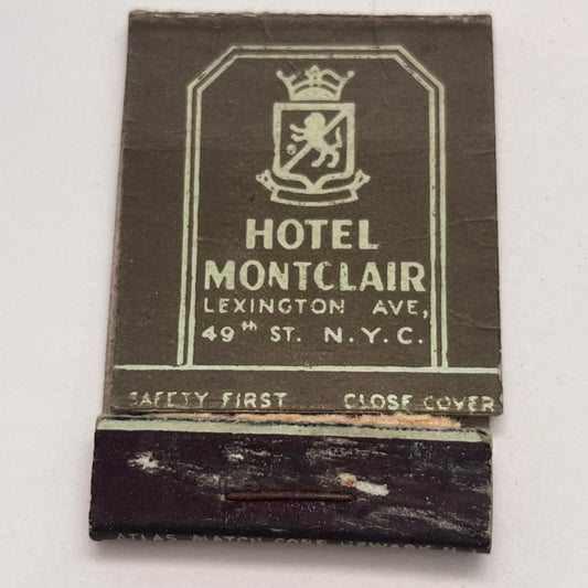 Hotel Montclair Lexington Ave NYC Vintage Matchbook Cover TB8-MB-7
