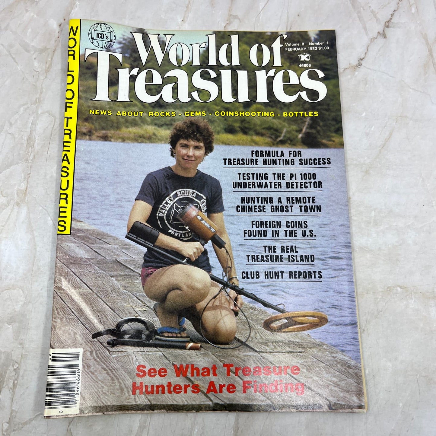 1983 Feb - ICD World of Treasures Magazine - Treasure Hunting Gold Rocks M16