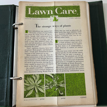 1950-1958 Scotts Lawn Care Book - O. M. Scott & Sons Marysville Ohio TK3