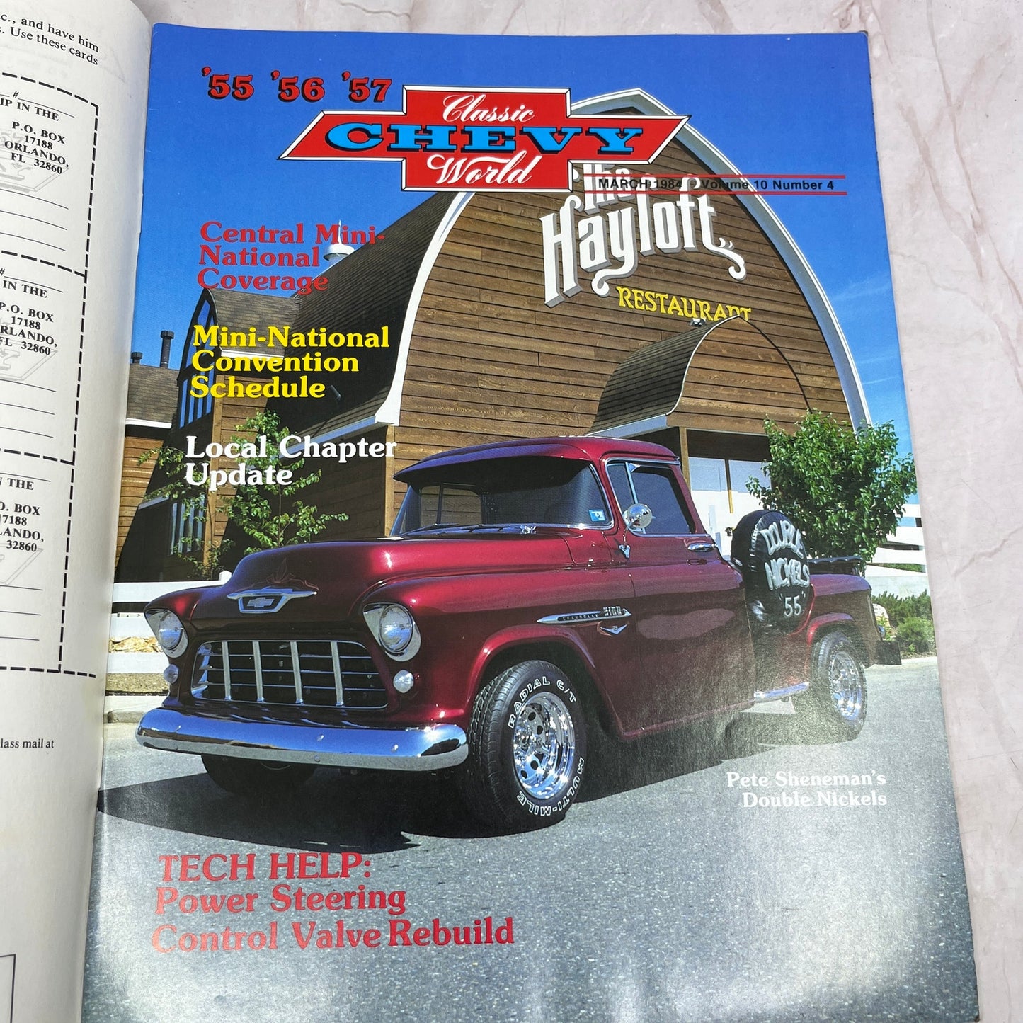 Power Steering Control Valve - '55, '56, '57 Classic Chevy World Mar 1984 M31