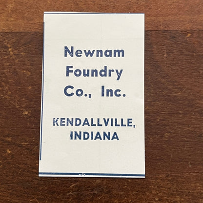 Newnam Foundry Co Inc Kendallville Indiana 1964 Ad AG1-S10